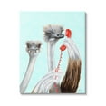thumbnail image 1 of Stupell Industries Detailed Ostrich Birds Talking Red Cord Telephone Graphic Art Gallery Wrapped Canvas Print Wall Art, Design by Amelie Legault, 1 of 5