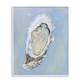 thumbnail image 1 of Stupell Industries Detailed Oyster on Blue Animals Painting White Framed Art Print Wall Art, 11 x 14, 1 of 2