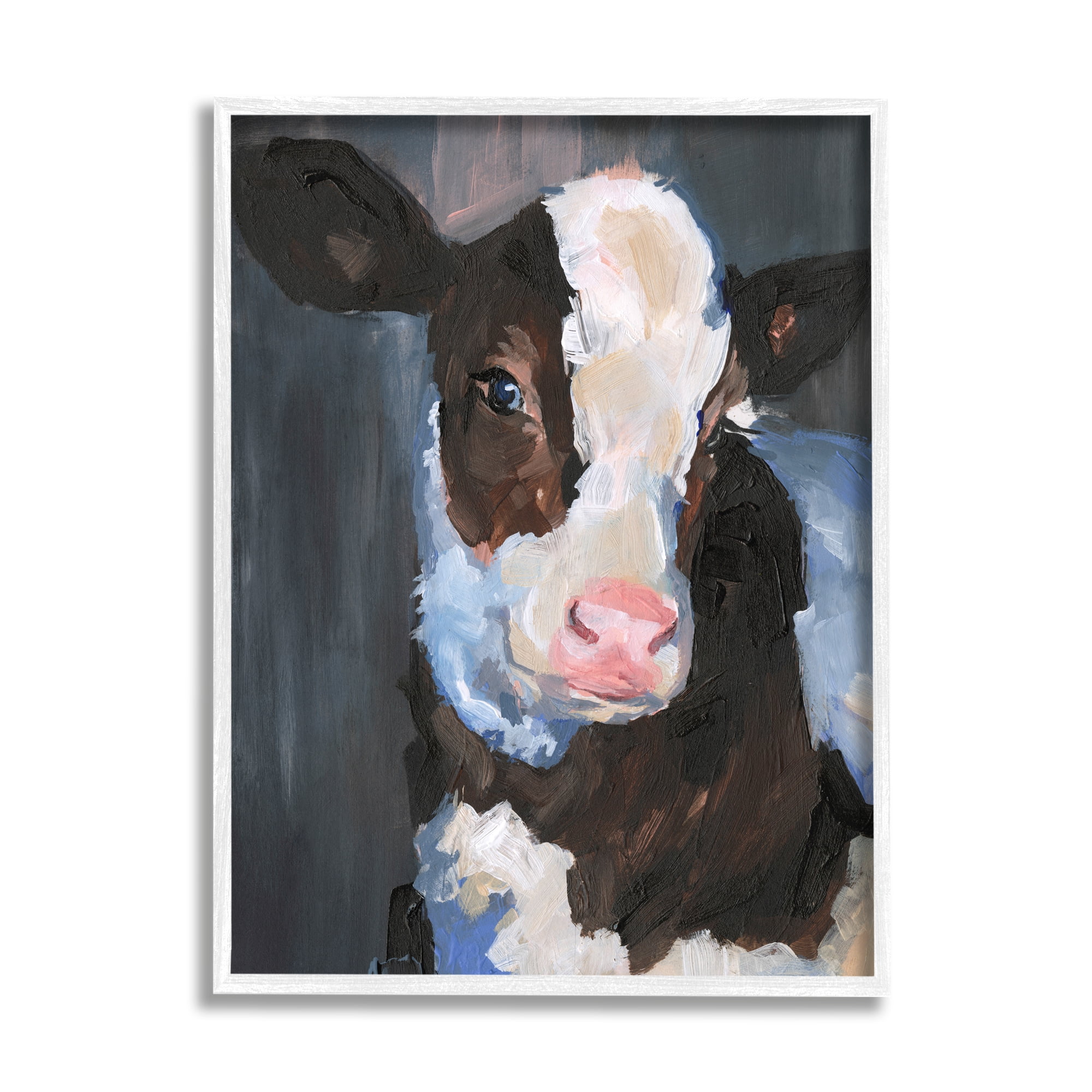 Stupell Industries Detailed Painterly Country Cow Calf Cattle Portrait , 24 x 30, Design by Jennifer Paxton Parker