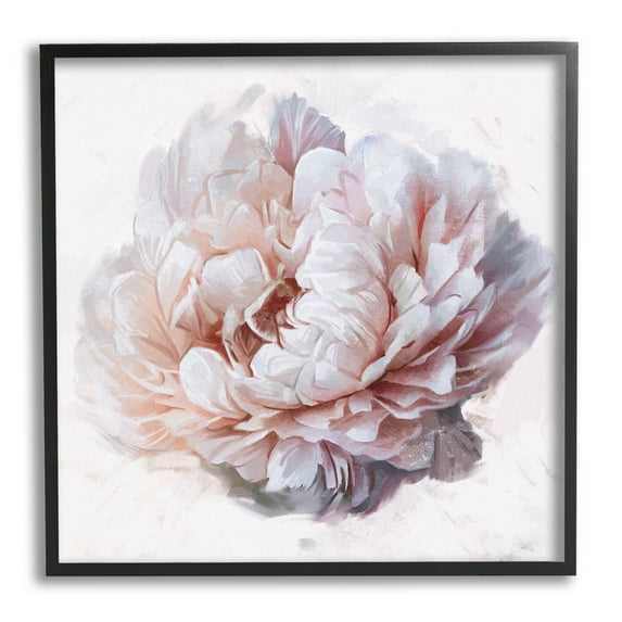 Stupell Industries Detailed Peony Petals Graphic Art Black Framed Art Print Wall Art, Design by Ziwei Li