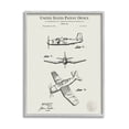 thumbnail image 1 of Stupell Industries Detailed Plane Aircraft Chart Graphic Art Gray Framed Art Print Wall Art, Design by Karl Hronek, 1 of 7