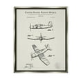 thumbnail image 1 of Stupell Industries Detailed Plane Aircraft Chart Graphic Art Luster Gray Floating Framed Canvas Print Wall Art, Design by Karl Hronek, 1 of 9