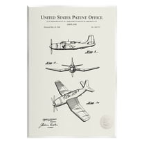 Stupell Industries Detailed Plane Aircraft Chart Graphic Art Unframed Art Print Wall Art, Design by Karl Hronek
