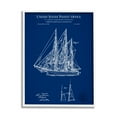 thumbnail image 1 of Stupell Industries Detailed Sailboat Ship Nautical Blueprint Outline Diagram Framed Wall Art, 16 x 20, Design by Karl Hronek, 1 of 5