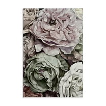 Stupell Industries Detailed Stacked Roses Floral Painting Wrapped Canvas Canvas Art Print Wall Art, 16 x 24