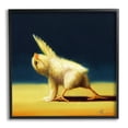 thumbnail image 1 of Stupell Industries Detailed Stretching Yoga Chick Bird Painting Framed Wall Art, 17 x 30, Design by Lucia Heffernan, 1 of 5