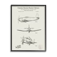 thumbnail image 1 of Stupell Industries Detailed Vintage Plane Patent Graphic Art Black Framed Art Print Wall Art, Design by Karl Hronek, 1 of 7