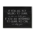 thumbnail image 1 of Stupell Industries Determined To Learn Motivational Graphic Art Black Framed Art Print Wall Art, Design by Lil' Rue, 1 of 7