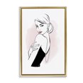 thumbnail image 1 of Stupell Industries Diamond Jewelry Girl Novelty Painting Gold Floater Framed Art Print Wall Art, 21 x 31, 1 of 10