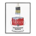 thumbnail image 1 of Stupell Industries Eclectic Diamond Paint Fashion Pop Container Designer Glam Red Black Framed Giclee Art, 11 x 14, by Amanda Greenwood, 1 of 7