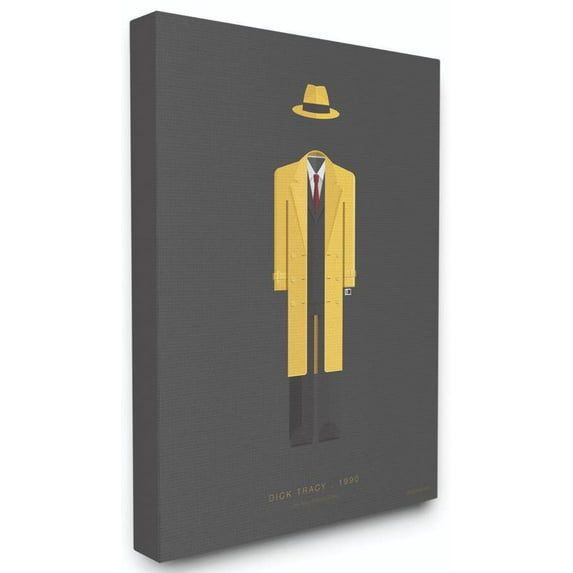 Stupell Industries Dick Tracy Famous People Characters Fashion Design Canvas Wall Art by Fred Birchal