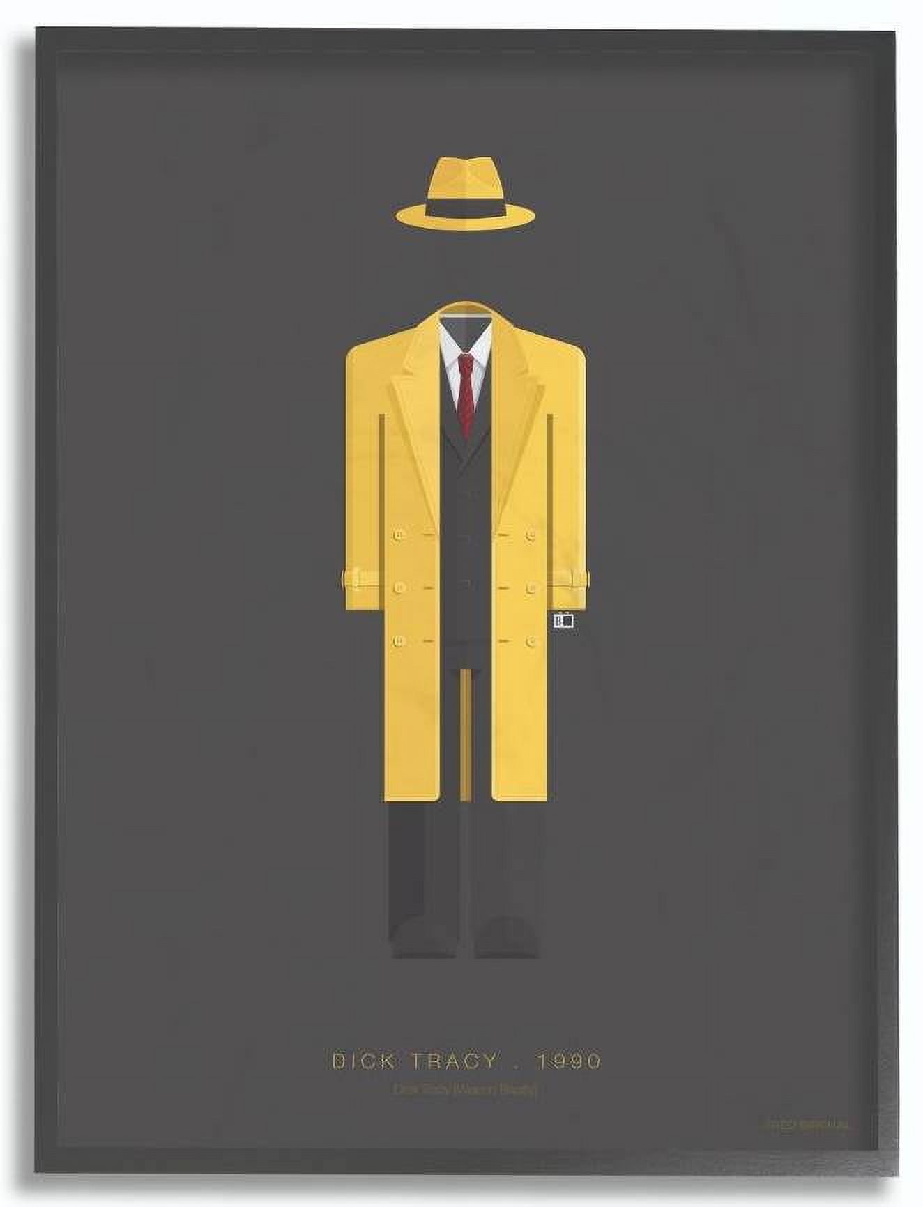Stupell Industries Dick Tracy Famous People Characters Fashion Design Framed Wall Art by Fred Birchal
