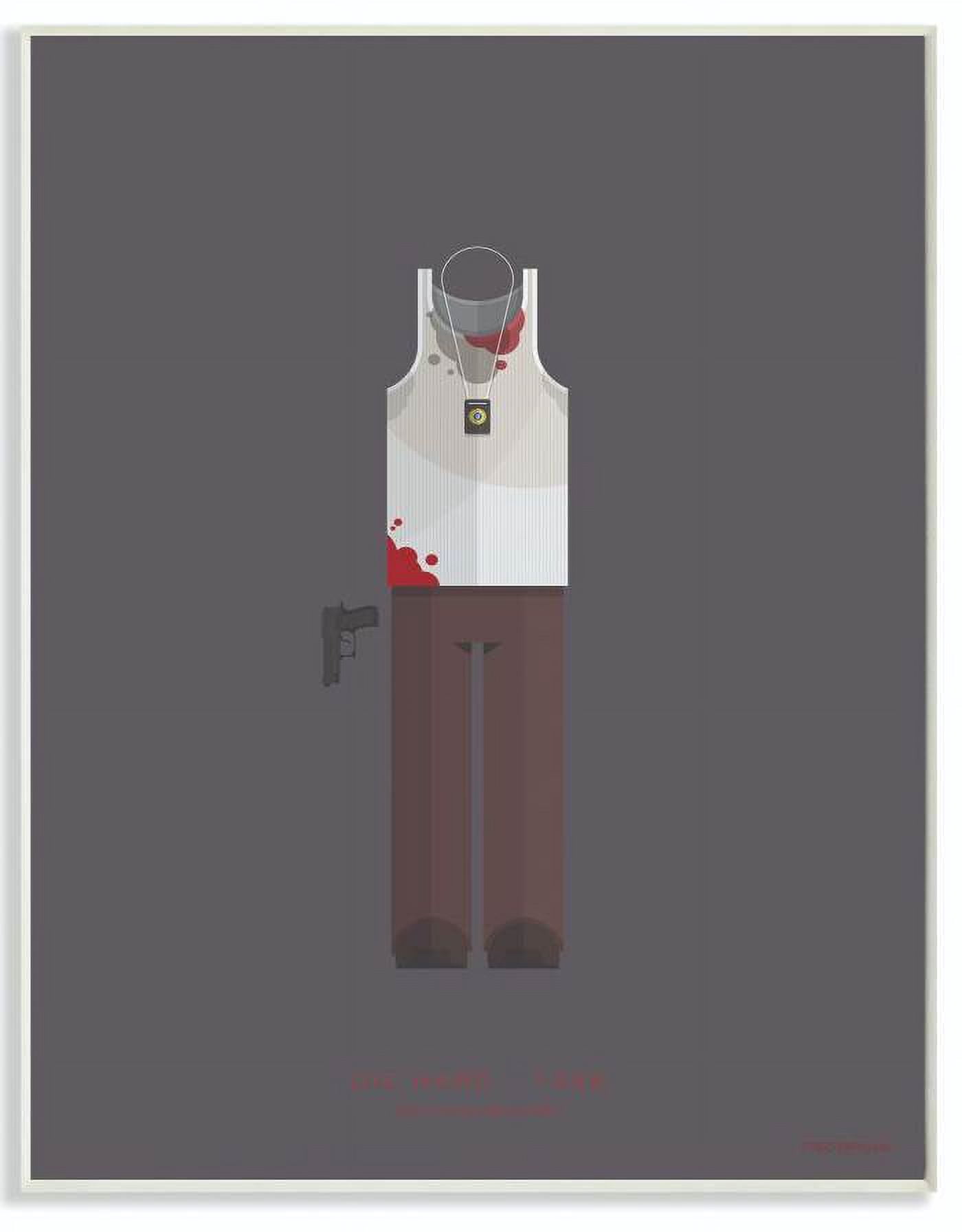 Stupell Industries Die Hard Famous People Characters Fashion Design Wall Plaque by Fred Birchal