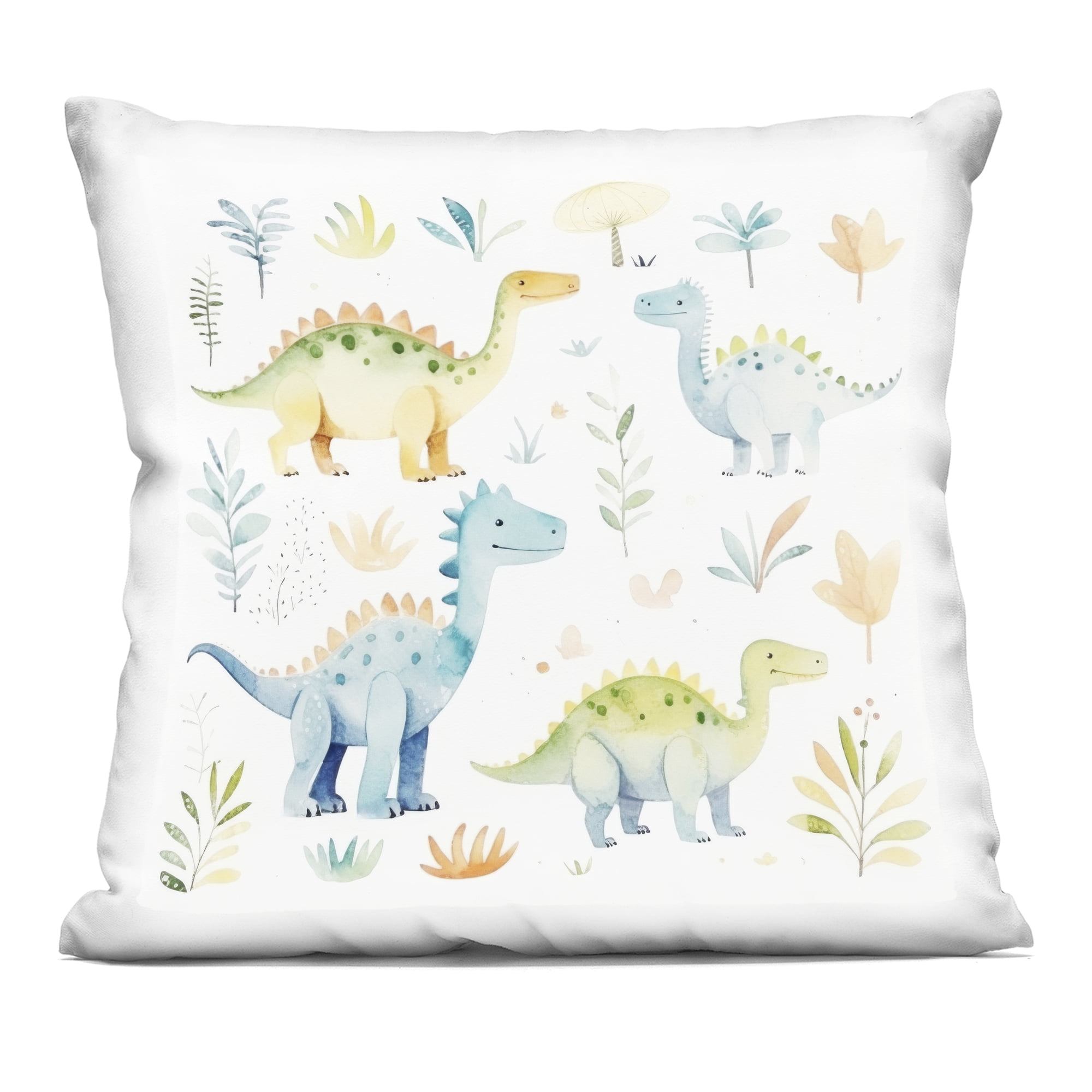 Stupell Industries Different Dinosaur Wonders Decorative Printed Throw Pillow, design by Lazar Studio, 18 x 7 x 18