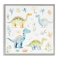 thumbnail image 1 of Stupell Industries Cottage Different Dinosaur Wonders Gray Framed Giclee Art, 24 x 24, by Lazar Studio, 1 of 8