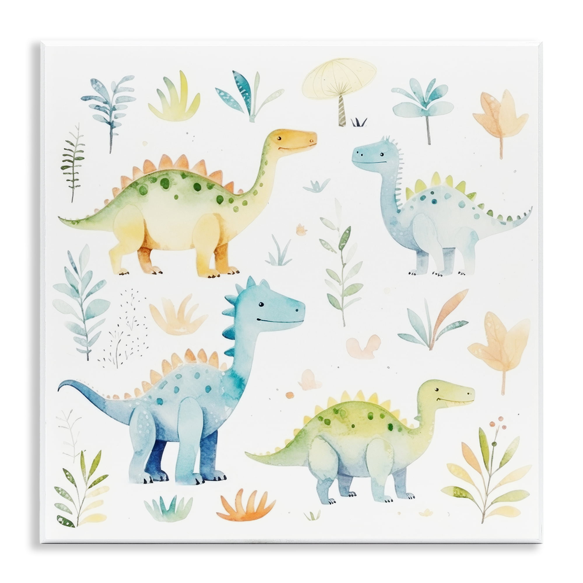 Stupell Industries Different Dinosaur Wonders Wall Plaque Art, design by Lazar Studio
