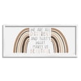 thumbnail image 1 of Stupell Industries Different Is Beautiful Motivational Quote Neutral Tone Rainbow, 30 x 13, Design by Lux + Me Designs, 1 of 5