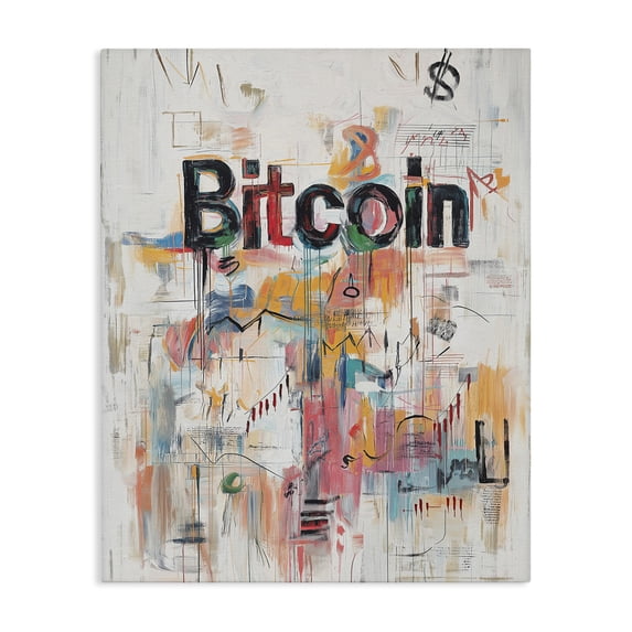 Stupell Industries Industrial Digital Currency Abstract Collage Canvas Art, 24 x 30, by Svetlana Aleynikova
