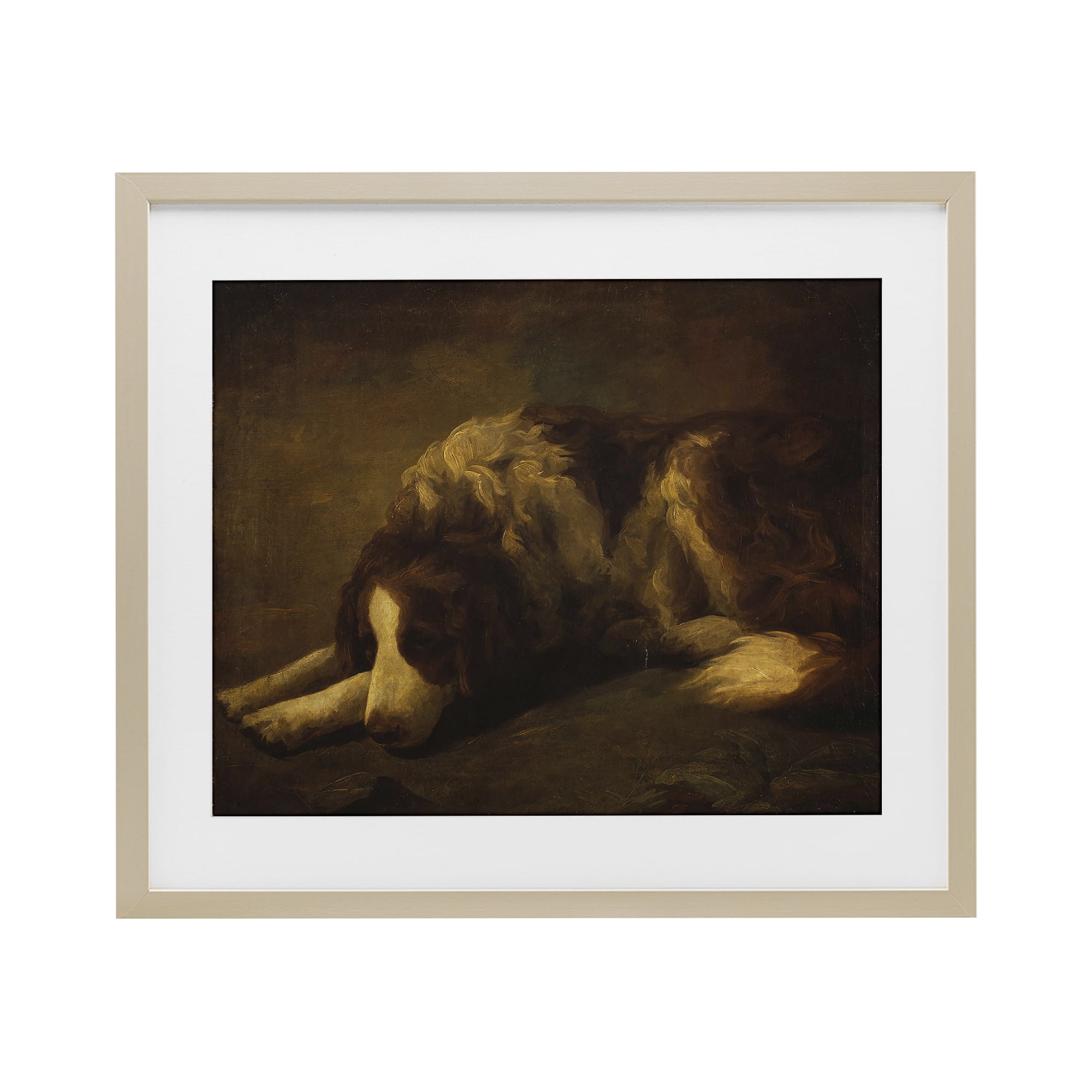 Stupell Industries Dim Lighted Classic Dog Birch Framed Print Under Glass, design by Lil' Rue