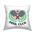 thumbnail image 1 of Stupell Industries Dink Club Ping Pong Phrase Printed Throw Pillow Design by Lil' Rue, 1 of 6