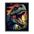 thumbnail image 1 of Stupell Industries Contemporary Dino Roar at Sunset Black Floating Frame Canvas Art, 17 x 21, by Creative Studio, 1 of 8