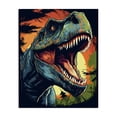 thumbnail image 1 of Stupell Industries Contemporary Dino Roar at Sunset Canvas Art, 16 x 20, by Creative Studio, 1 of 8