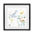 thumbnail image 1 of Stupell Industries Cottage Dino Wonderland Friends Black Framed Print Under Glass, 13 x 13, by Lazar Studio, 1 of 8