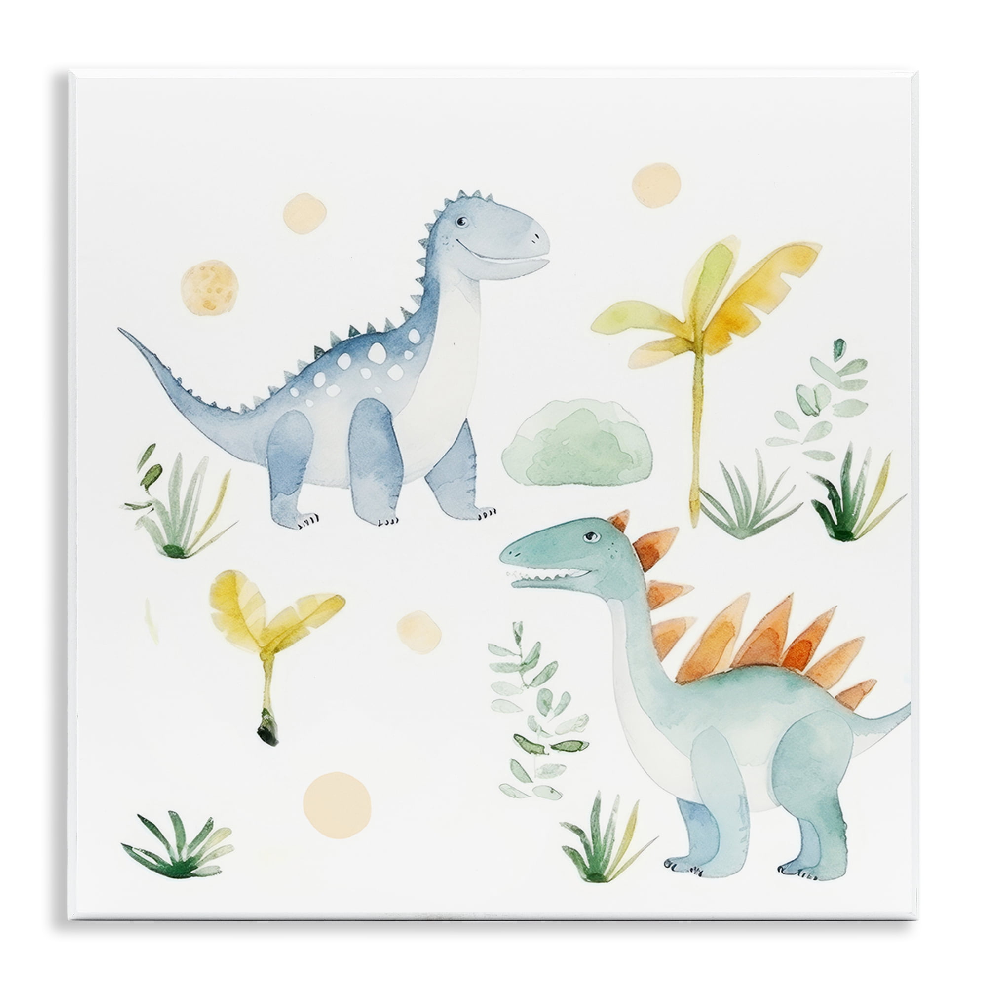 Stupell Industries Dino Wonderland Friends Wall Plaque Art, design by Lazar Studio