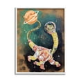 thumbnail image 1 of Stupell Industries Dinosaur in Outer Space Animals & Insects Painting White Framed Art Print Wall Art, 11 x 14, 1 of 9