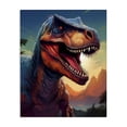 thumbnail image 1 of Stupell Industries Contemporary Dinosaur with Sunset Landscape Canvas Art, 36 x 48, by Creative Studio, 1 of 8