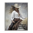 thumbnail image 1 of Stupell Industries Dirt Is Cowgirl Glitter People Painting Gray Framed Art Print Wall Art, 24 x 30, 1 of 2