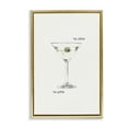 thumbnail image 1 of Stupell Industries Eclectic Dirtier The Better Martini Gold Floating Frame Canvas Art, 21 x 31, by Graffitee Studios, 1 of 8