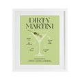 thumbnail image 1 of Stupell Industries Contemporary Dirty Martini Green Recipe White Framed Print Under Glass, 17 x 21, by Lettered and Lined, 1 of 8