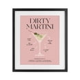 thumbnail image 1 of Stupell Industries Contemporary Dirty Martini Pink Recipe Black Framed Print Under Glass, 13 x 16, by Lettered and Lined, 1 of 8