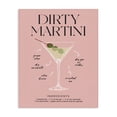 thumbnail image 1 of Stupell Industries Contemporary Dirty Martini Pink Recipe Canvas Art, 16 x 20, by Lettered and Lined, 1 of 8