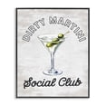 thumbnail image 1 of Stupell Industries Mid-Century Dirty Martini Social Club Black Framed Giclee Art, 11 x 14, by Lettered and Lined, 1 of 8