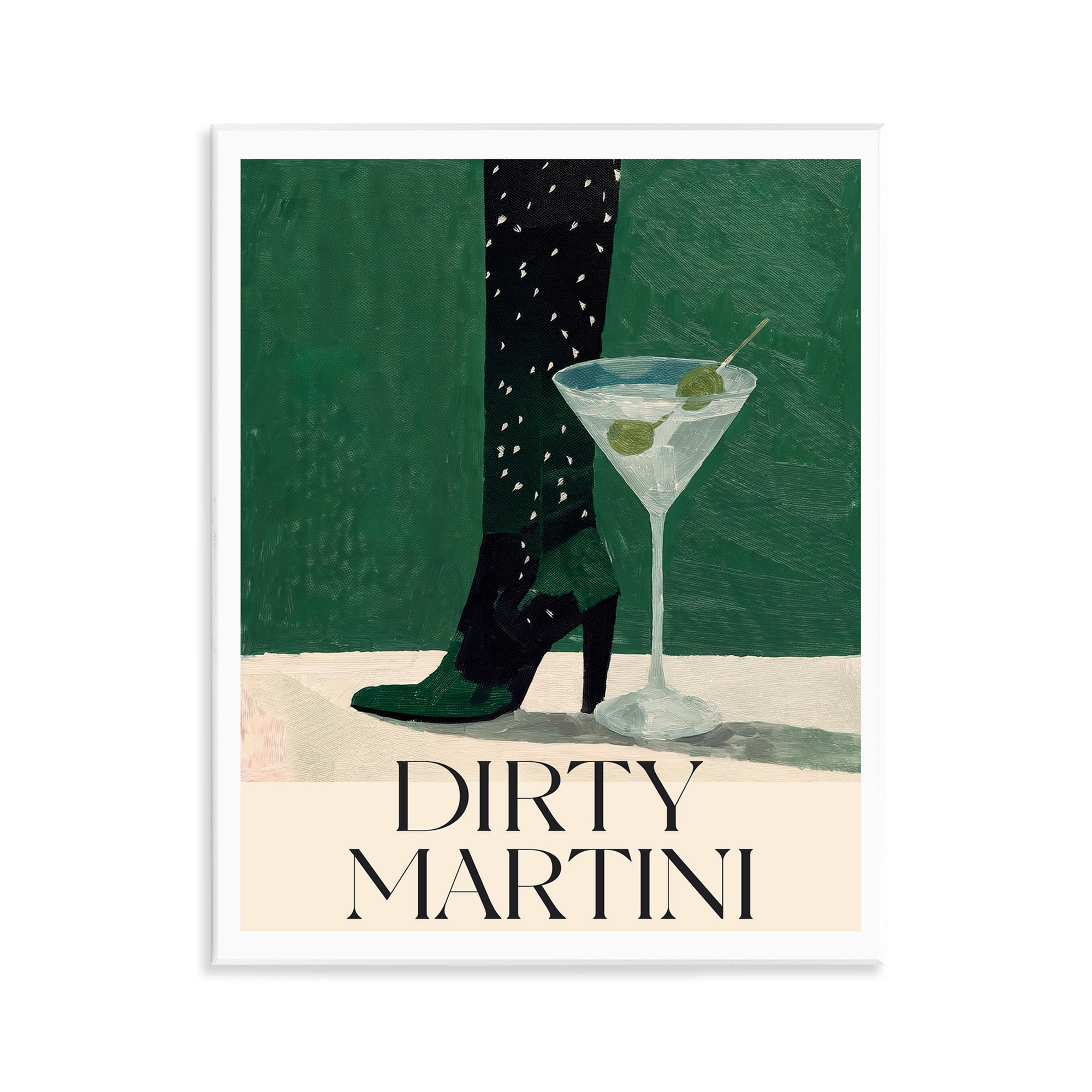Stupell Industries Dirty Martini Stylish Heel Wall Plaque Art, design by Lettered and Lined