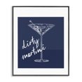 thumbnail image 1 of Stupell Industries Farmhouse Dirty Martini on Blue Black Framed Giclee Art, 11 x 14, by Lettered and Lined, 1 of 8