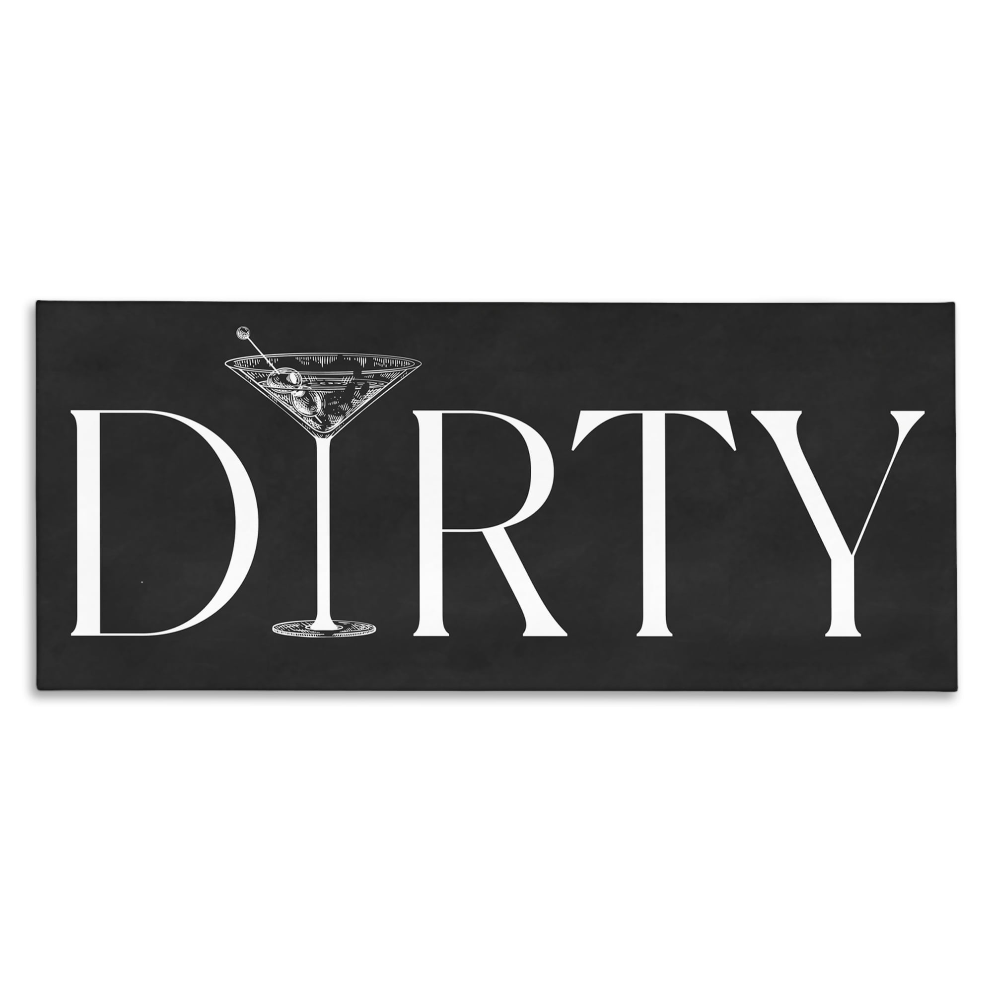 Stupell Industries Dirty Martini with Chalkboard Lettering Canvas Wall Art, design by Lettered and Lined