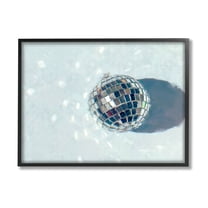 Stupell Industries Disco Ball Glimmer Reflection Graphic Art Black Framed Art Print Wall Art, Design by Ziwei Li