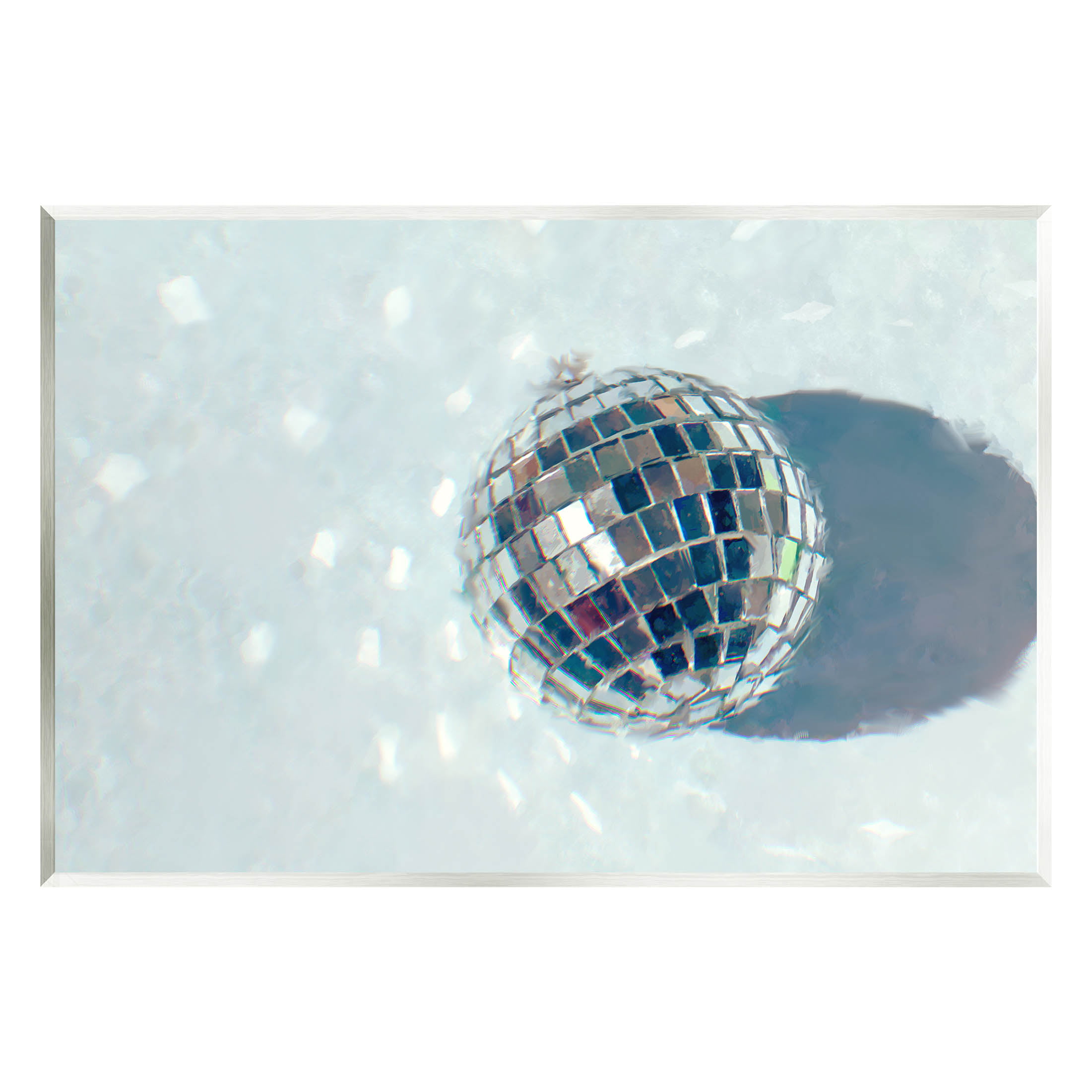 24x36 / White / Three Disco Balls