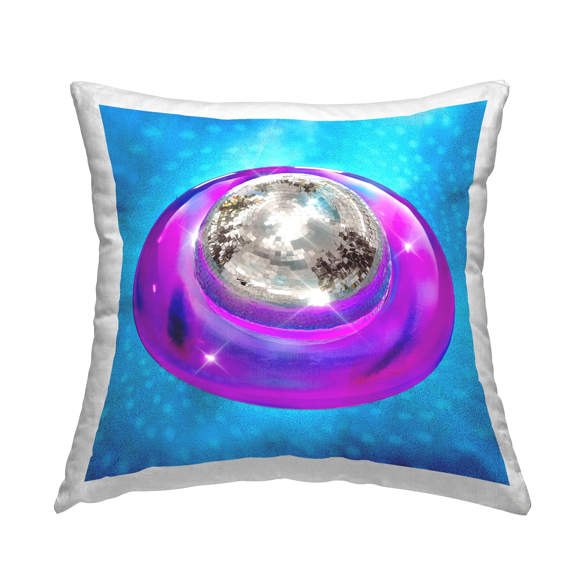 Stupell Industries Disco Ball Pool Ring Decorative Printed Throw Pillow Design by Ziwei Li
