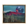 thumbnail image 1 of Stupell Industries Disco Ball in Desert Landscape Painting Brown Floater Framed Canvas Art Print Wall Art, 31 x 25, 1 of 10