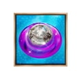 thumbnail image 1 of Stupell Industries Disco Ball in Pool Abstract Painting Brown Floater Framed Canvas Art Print Wall Art, 18 x 18, 1 of 10