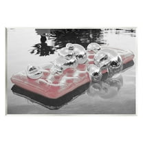 Stupell Industries Disco Balls Pool Float Abstract Painting Unframed Art Print Wall Art, 15 x 10