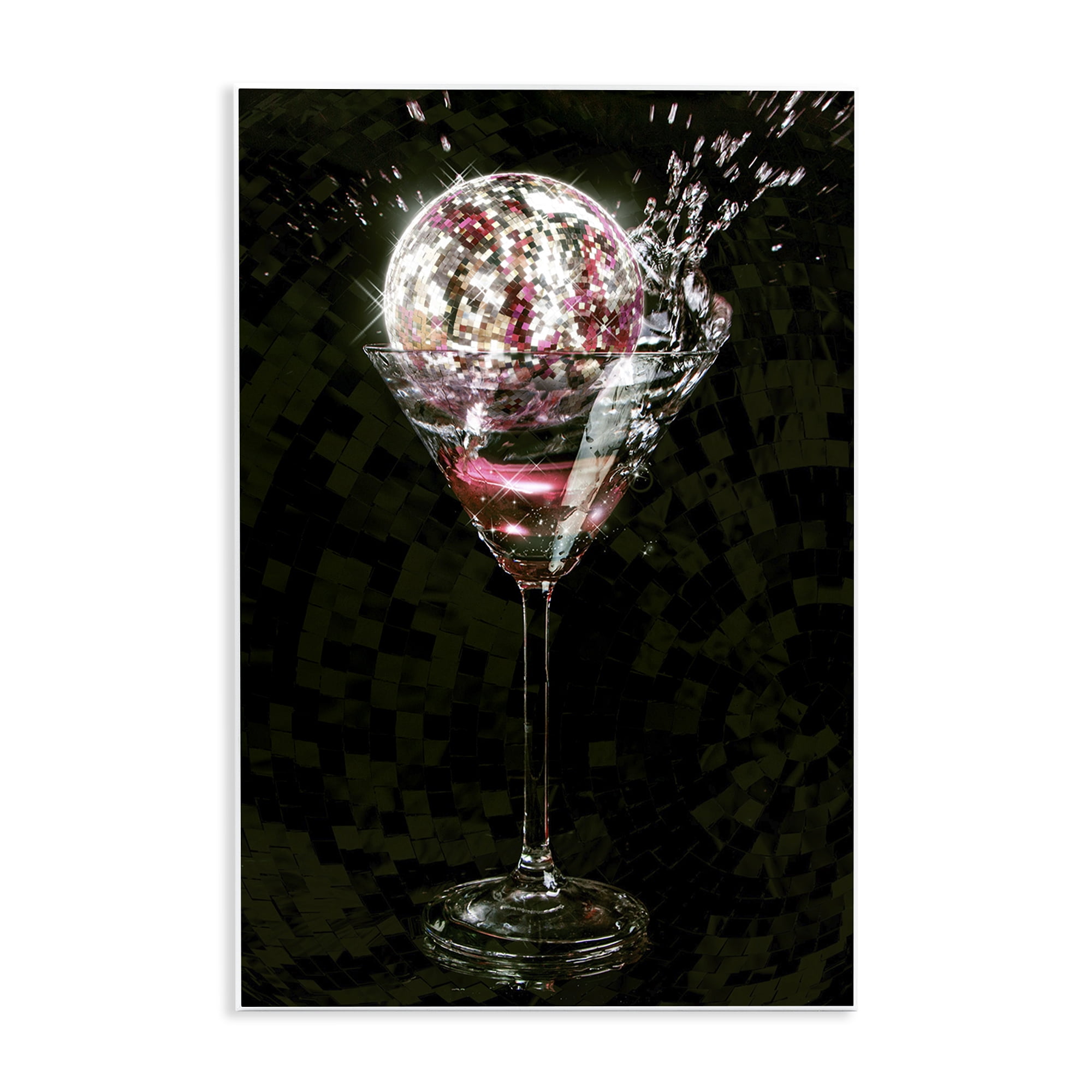 Stupell Industries Disco & Cocktail Splash Food & Beverage Painting Unframed Art Print Wall Art, 10 x 15