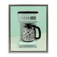 thumbnail image 1 of Stupell Industries Eclectic Disco Coffee Maker over Green Gray Floating Frame Canvas Art, 25 x 31, by LISH Creative, 1 of 8