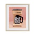 thumbnail image 1 of Stupell Industries Contemporary Disco Coffee Maker over Orange Birch Framed Print Under Glass, 13 x 16, by LISH Creative, 1 of 8