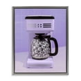 thumbnail image 1 of Stupell Industries Art Deco Disco Coffee Maker over Purple Gray Floating Frame Canvas Art, 25 x 31, by LISH Creative, 1 of 8