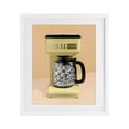 thumbnail image 1 of Stupell Industries Eclectic Disco Coffee Maker over Yellow White Framed Print Under Glass, 13 x 16, by LISH Creative, 1 of 8